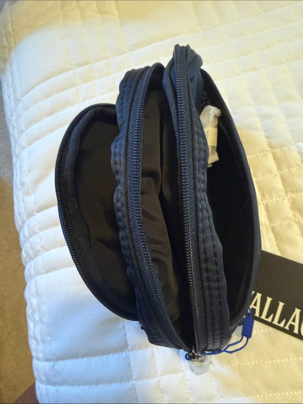 MZ Wallace Navy Nylon Toiletry Pouch - Picture 5 of 8